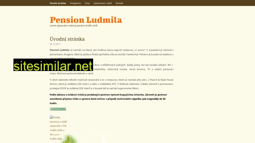pensionludmila.cz alternative sites