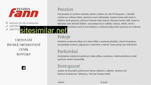 penzionfann.cz alternative sites