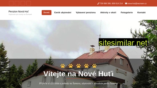 penzionnovahut.cz alternative sites
