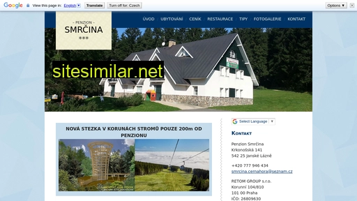 penzionsmrcina.cz alternative sites