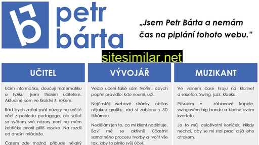 petr-barta.cz alternative sites