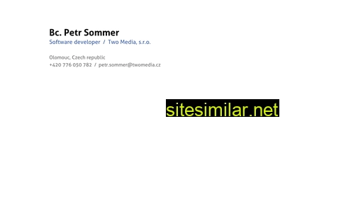 petrsommer.cz alternative sites