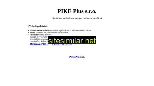 pikeplus.cz alternative sites