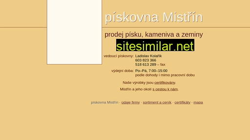 piskovnamistrin.cz alternative sites