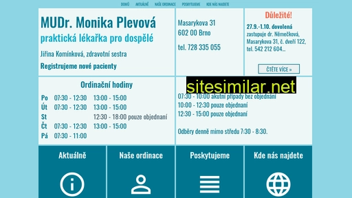 plevova.cz alternative sites