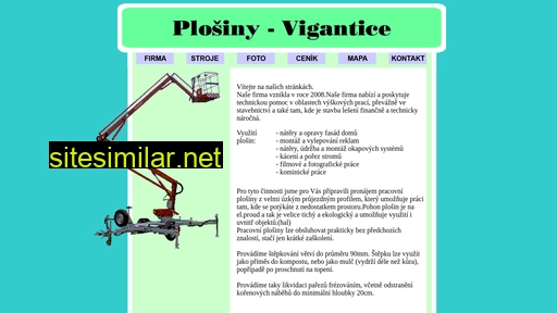 Plosiny-vigantice similar sites