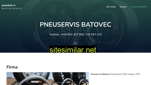 pneubat.cz alternative sites