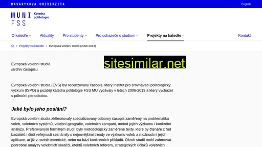 polit.fss.muni.cz alternative sites