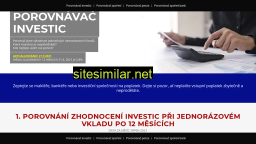 porovnavacinvestic.cz alternative sites
