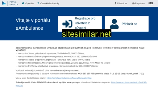 portal.eambulance.cz alternative sites