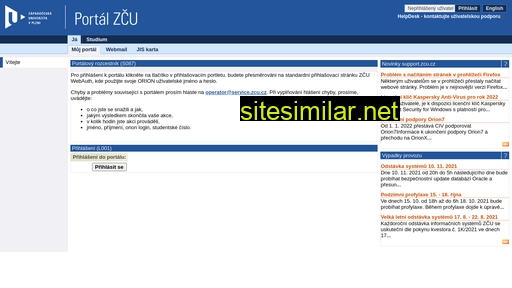 portal.zcu.cz alternative sites