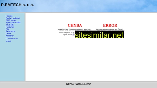 p-emtech.cz alternative sites