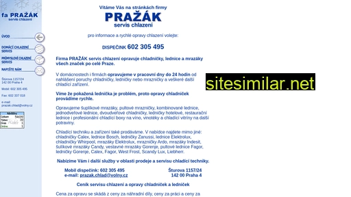 prazak-chlazeni.cz alternative sites