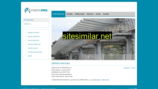 prefa-pro.cz alternative sites