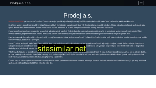 prodej-sro-as.cz alternative sites
