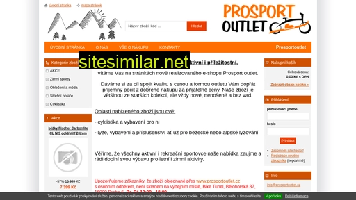 prosportoutlet.cz alternative sites