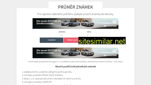 prumer-znamek.cz alternative sites