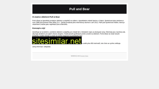 pullandbear.cz alternative sites