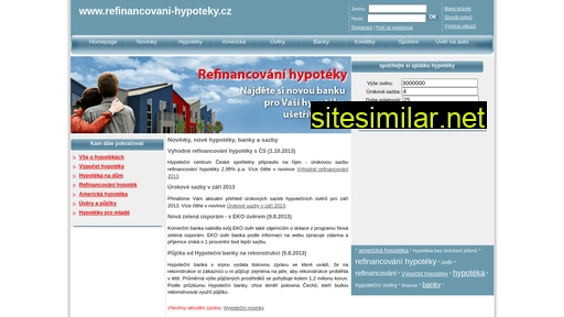 Refinancovani-hypoteky similar sites