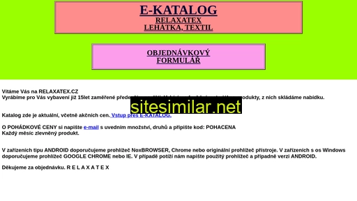 relaxatex.cz alternative sites