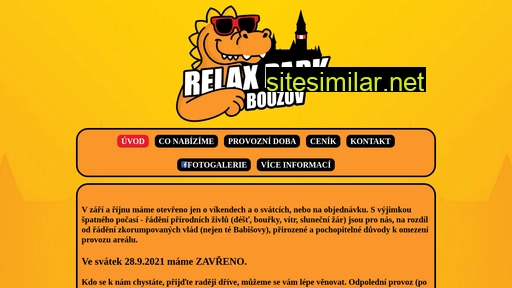 relaxparkbouzov.cz alternative sites