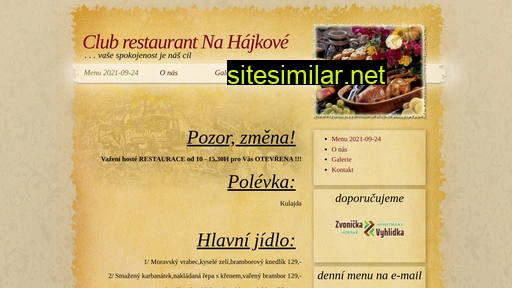 restauracenahajkove.cz alternative sites