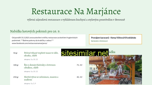 restauracenamarjance.cz alternative sites