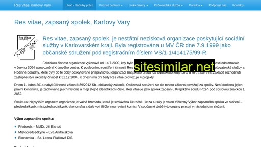 resvitae.cz alternative sites