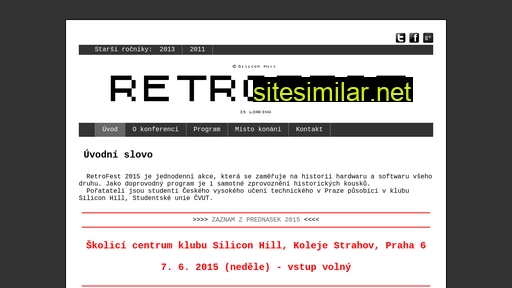 retrofest.cz alternative sites