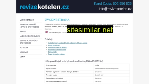revizekotelen.cz alternative sites