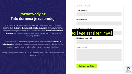 rozvozvody.cz alternative sites