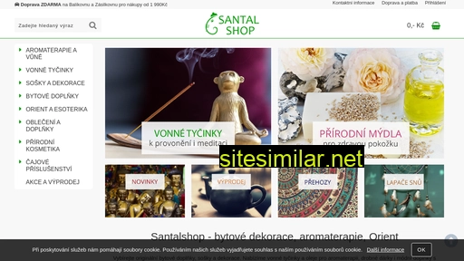 santalshop.cz alternative sites
