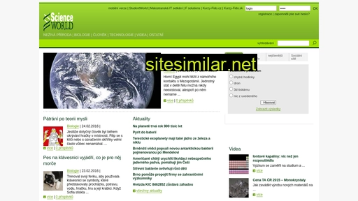 scienceworld.cz alternative sites