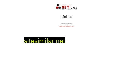 sfni.cz alternative sites