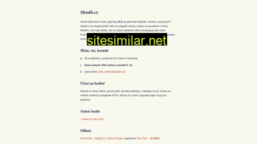 shodo.cz alternative sites