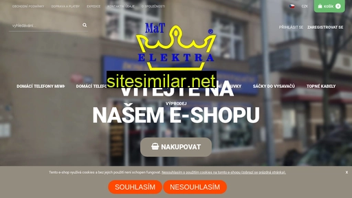 shopmatelektra.cz alternative sites