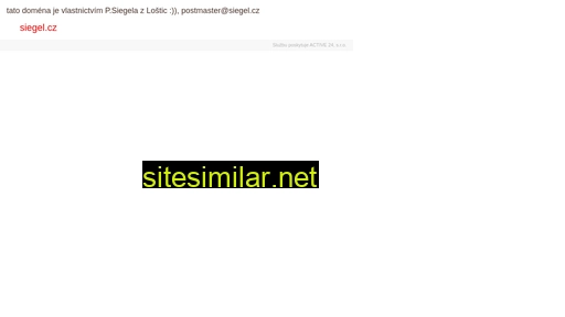 siegel.cz alternative sites