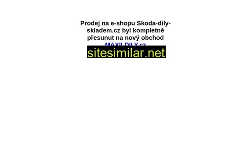 Skoda-dily-skladem similar sites