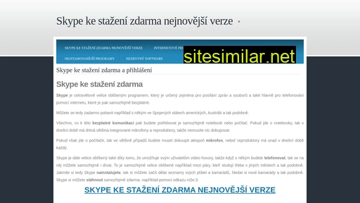 skypekontakt.cz alternative sites
