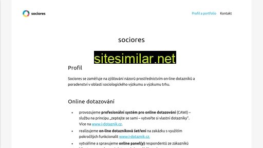 sociores.cz alternative sites