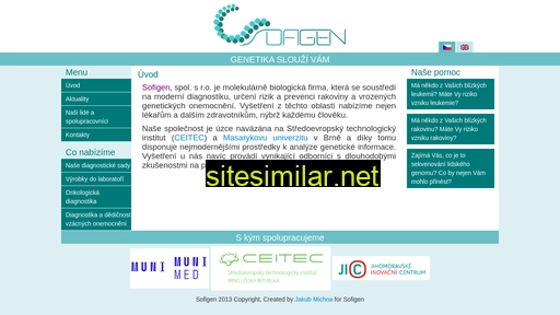 sofigen.cz alternative sites
