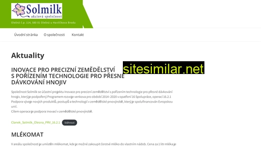 solmilk.cz alternative sites