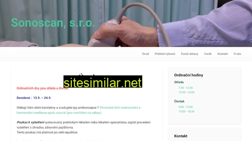 sonoscan.cz alternative sites