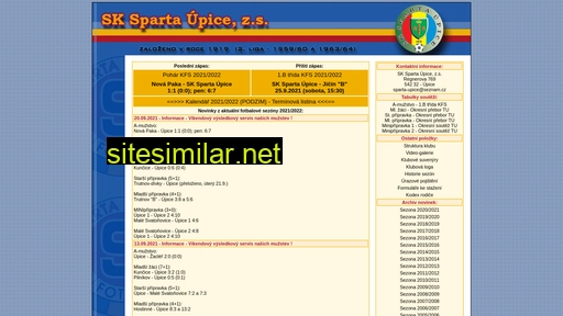 sparta-upice.cz alternative sites