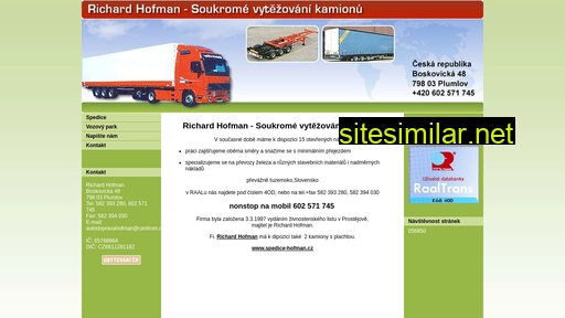 spedice-hofman.cz alternative sites