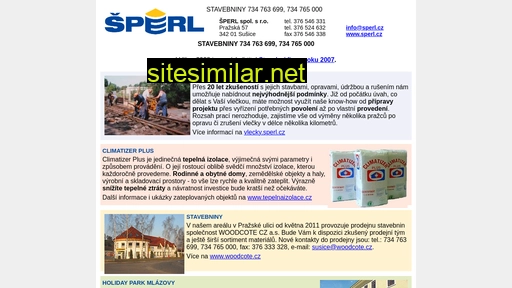 sperl.cz alternative sites