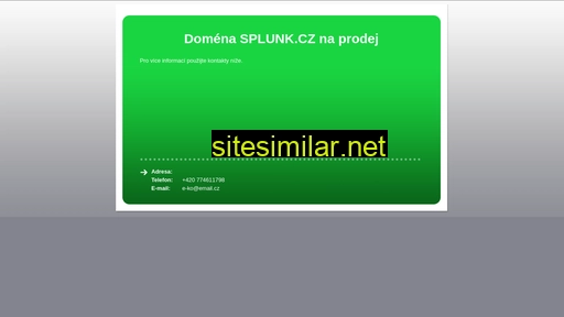 splunk.cz alternative sites