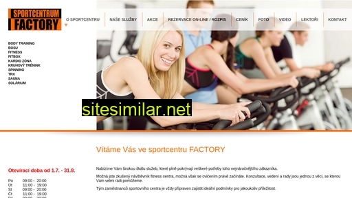 sportcentrumfactory.cz alternative sites