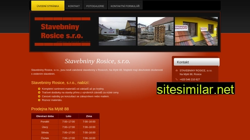 stavebninyrosice.cz alternative sites