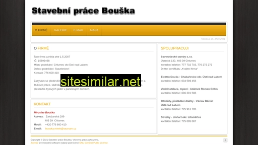 stavebnipracebouska.cz alternative sites